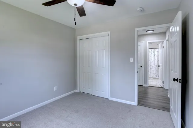 a view of an empty room