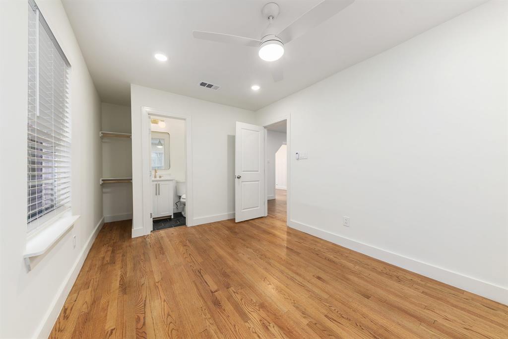 715 Dover Street Dallas, TX 75216 - Photo 4 of 8 Room featuring wood-finish flooring, recessed lighting, and a ceiling fan