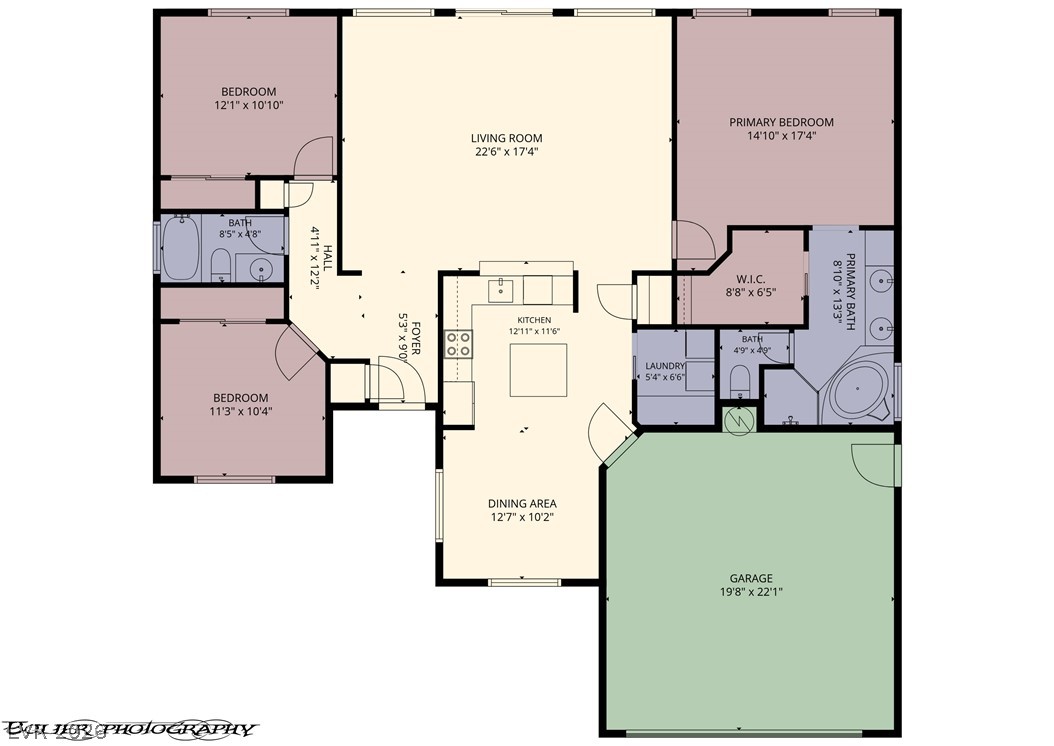 874 Glendale Road Mesquite, NV 89027 - Photo 71 of 71 A clear floor plan illustrates the thoughtful layout and flow of this inviting residence.