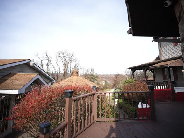a terrace view with sitting space and wooden floor