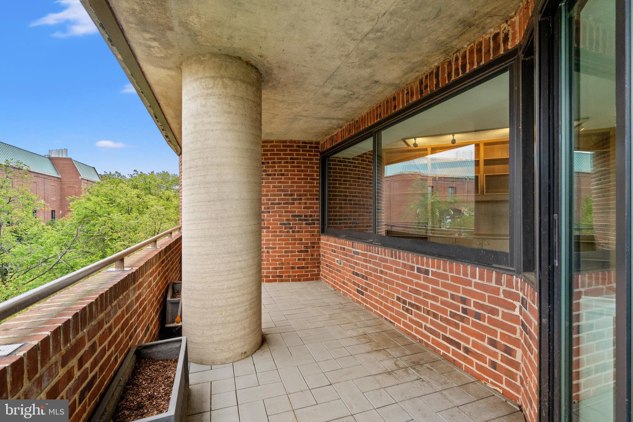 1015 33rd Street Northwest, Unit 702 Washington, DC 20007 - Photo 9 of 31 Balcony off of Living Room