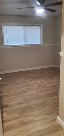 a view of a small space with an empty space