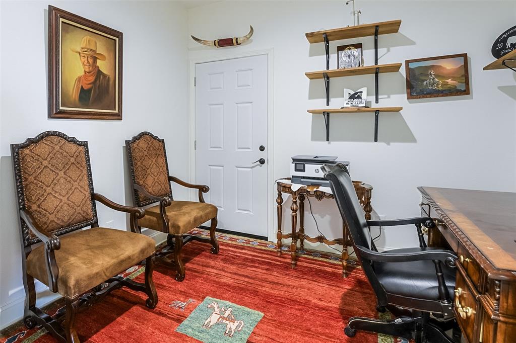 501 A Anderson Rnch Road Waxahachie, TX 75167 - Photo 8 of 36 a view of a workspace with furniture and wooden floor