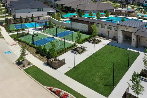 a view of yard from outdoor seating