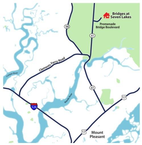 257 Camber Road Huger, SC 29450 - Photo 25 of 35 Bridges Map