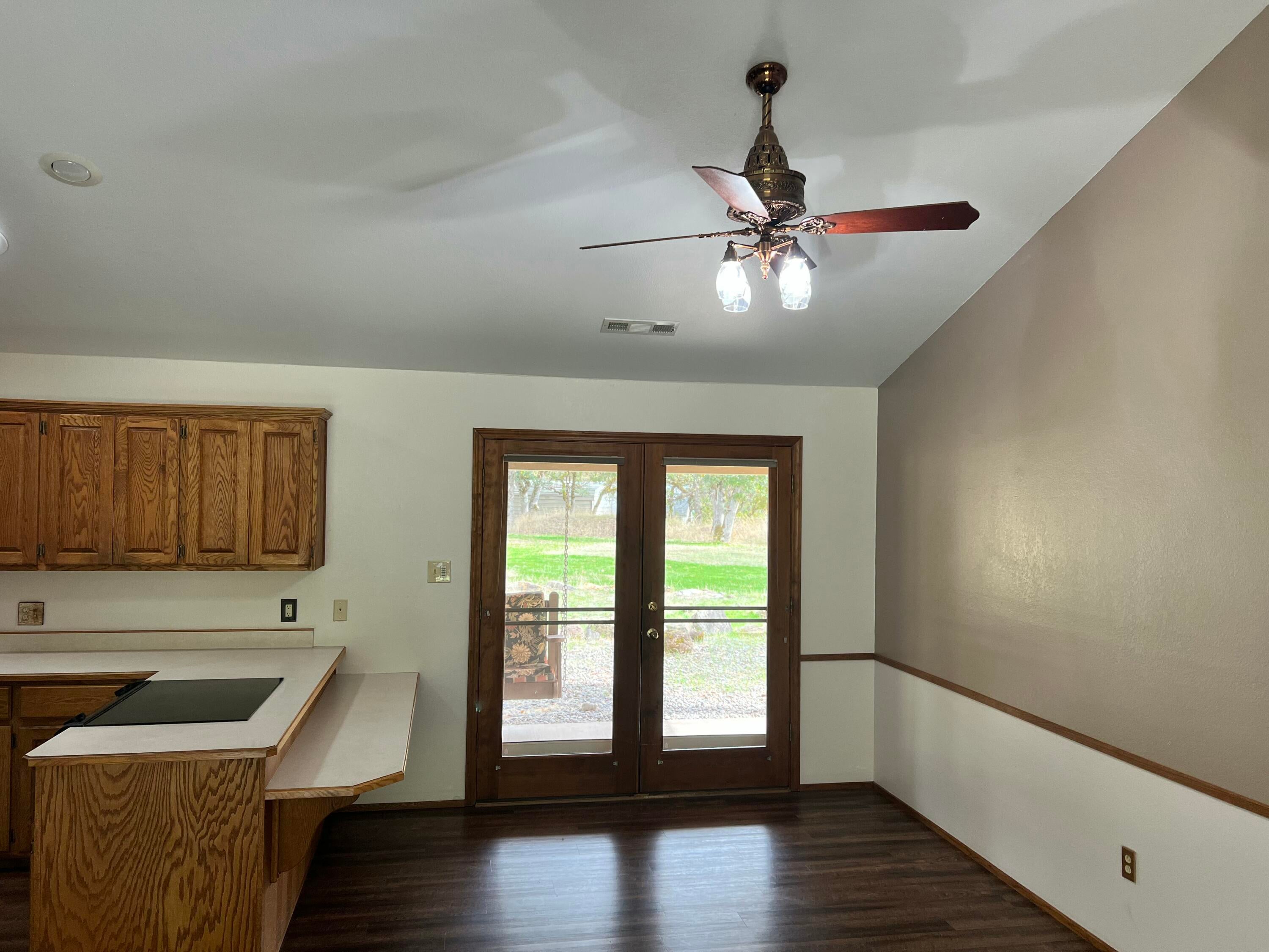 355 Bond Road Shady Cove, OR 97539 - Photo 4 of 29 French doors and ceiling fan