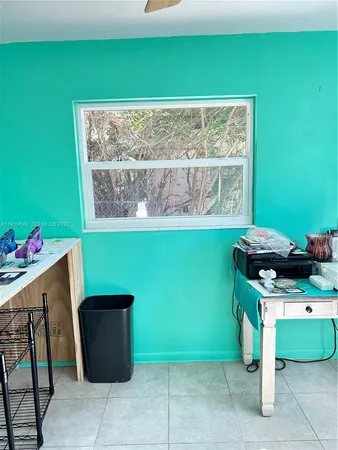 a room with cabinets and furniture