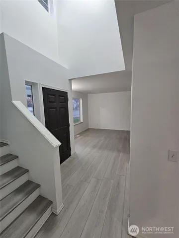 wooden floor in a bathroom