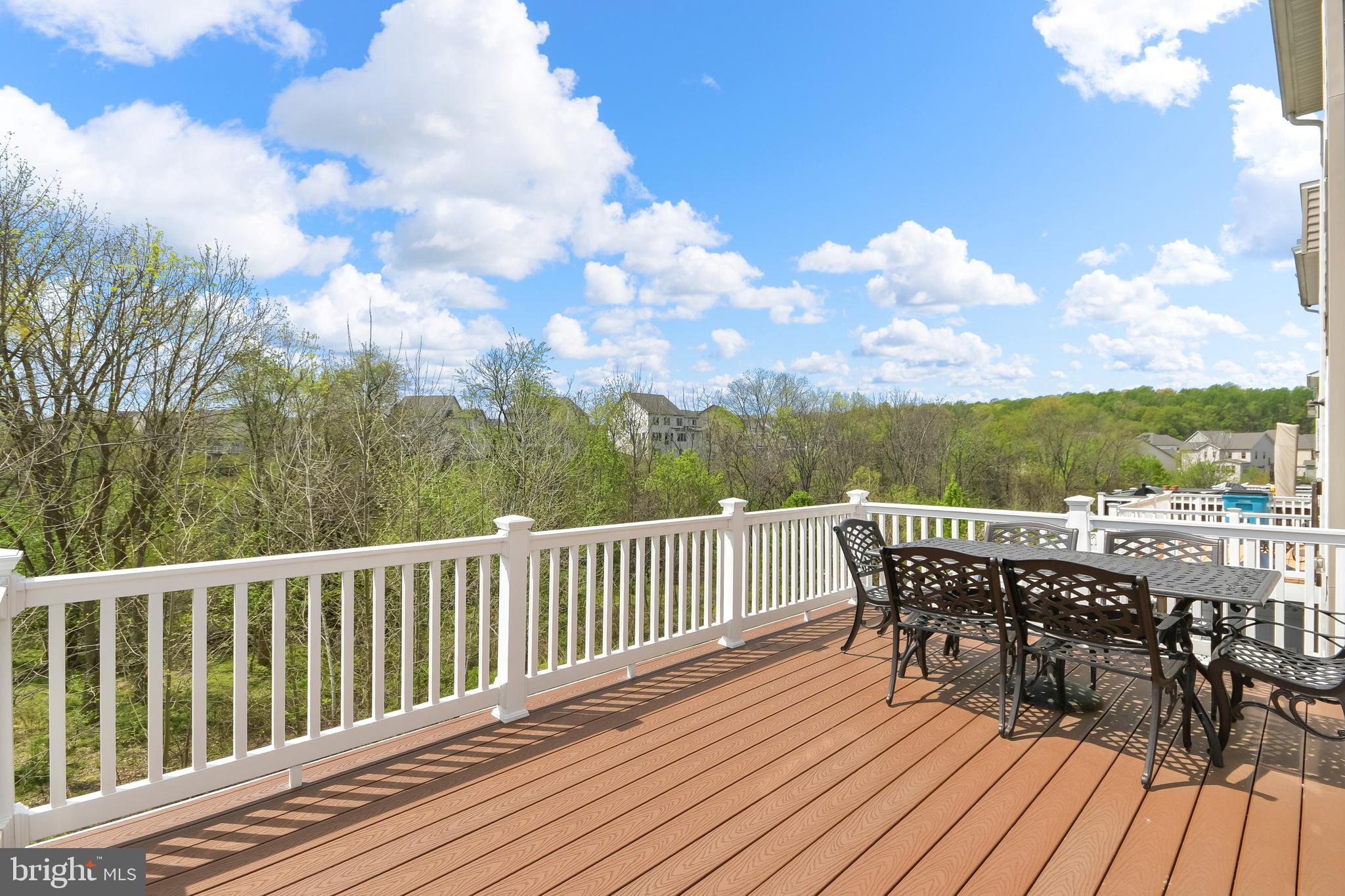 4502 Tinder Monrovia, MD 21770 - Photo 33 of 62 a view of a roof deck with table and chairs