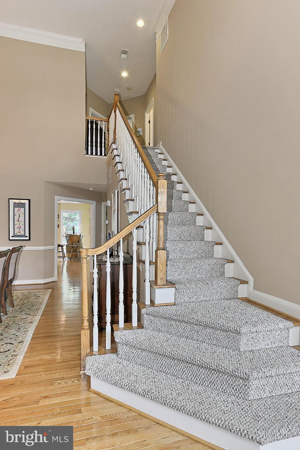 7357 Cluster House Way Gainesville, VA 20155 - Photo 23 of 46 Quarter turn staircase makes a big impression!