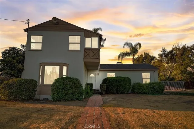 a front view of a house
