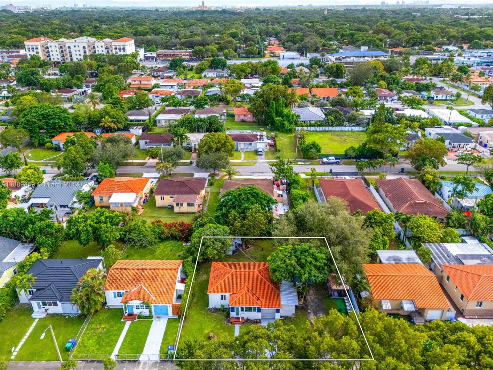 5340 Southwest 5th Street Miami, FL 33134 - Photo 36 of 43 an aerial view of residential houses with outdoor space and parking