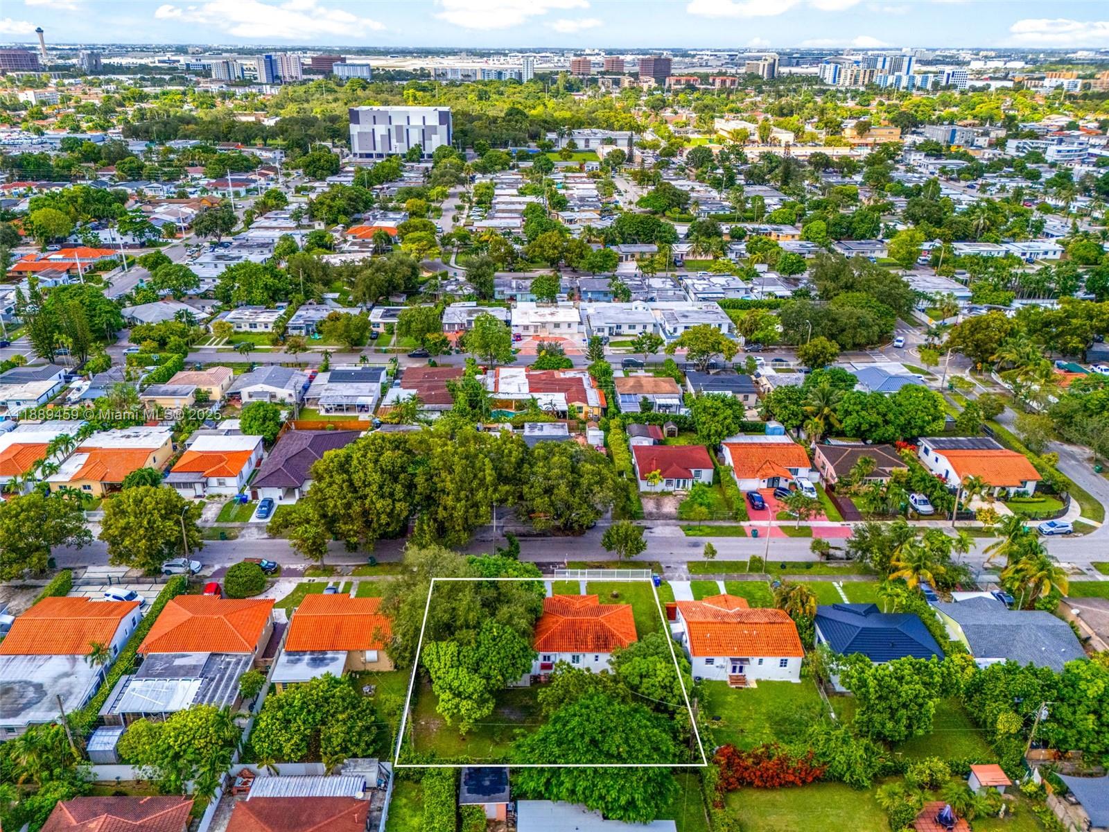 5340 Southwest 5th Street Miami, FL 33134 - Photo 39 of 43 an aerial view of residential houses with outdoor space and swimming pool