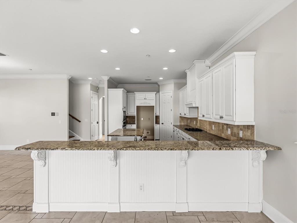 1554 Corolla Court Reunion, FL 34747 - Photo 6 of 71 a kitchen with a granite countertop sink and cabinets