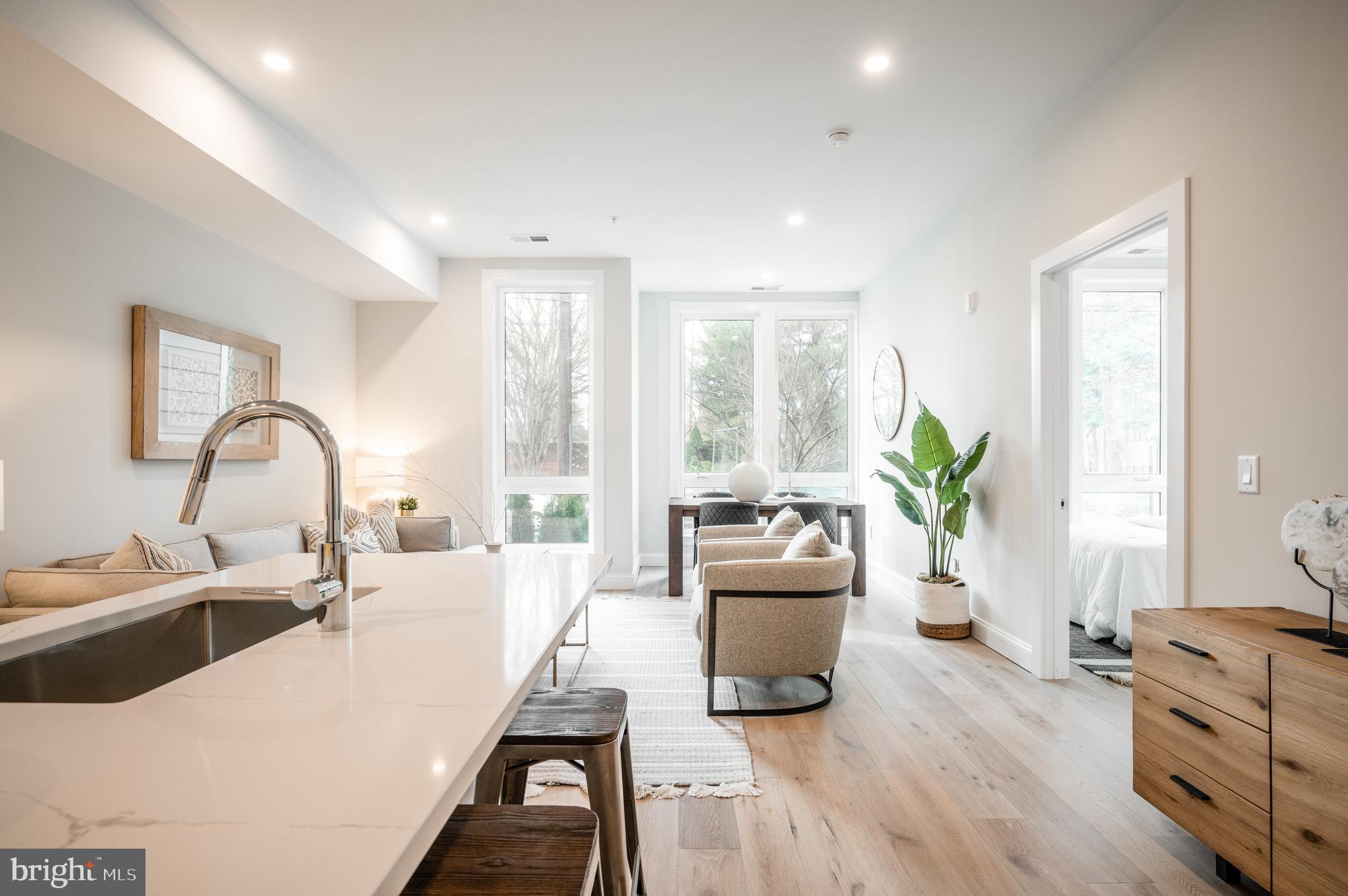 4319 Harrison Street Northwest, Unit 4 Washington, DC 20015 - Photo 4 of 13 Featuring 5 inch White Oak hardwood floors