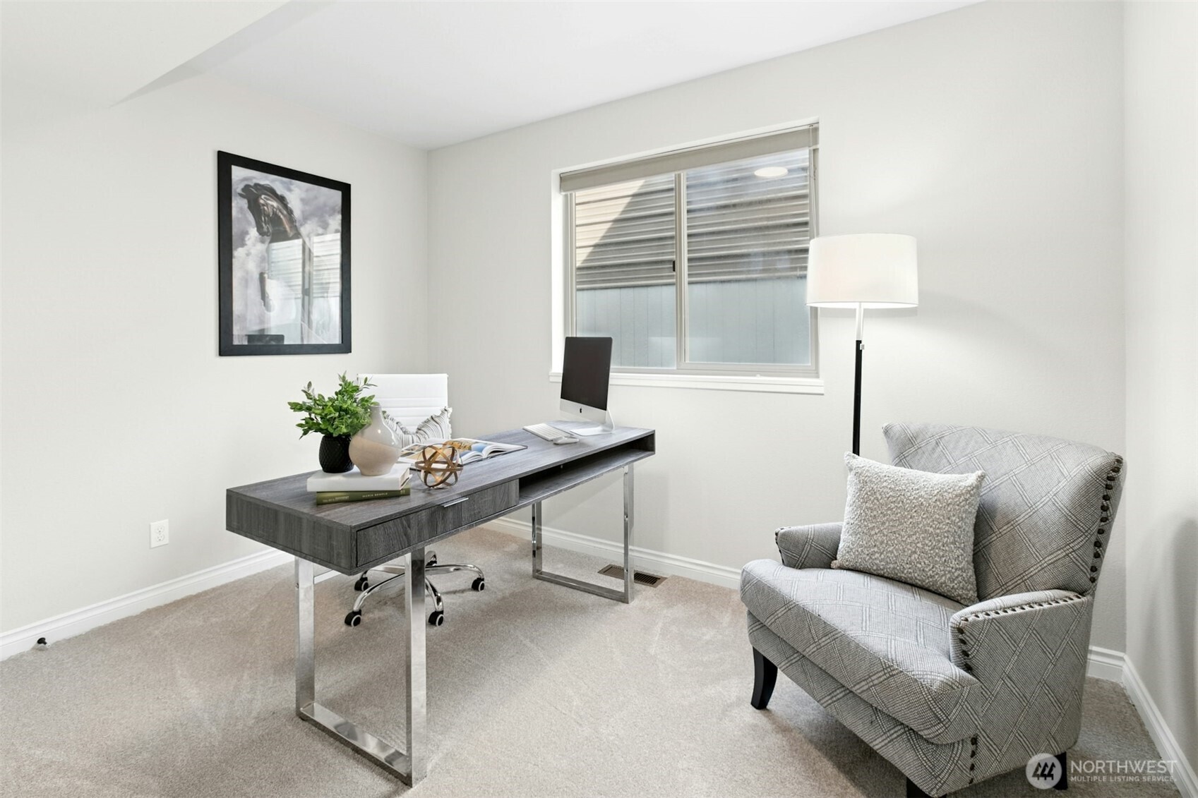 13020 172nd Avenue Southeast Renton, WA 98059 - Photo 20 of 40 a work room with furniture and a window