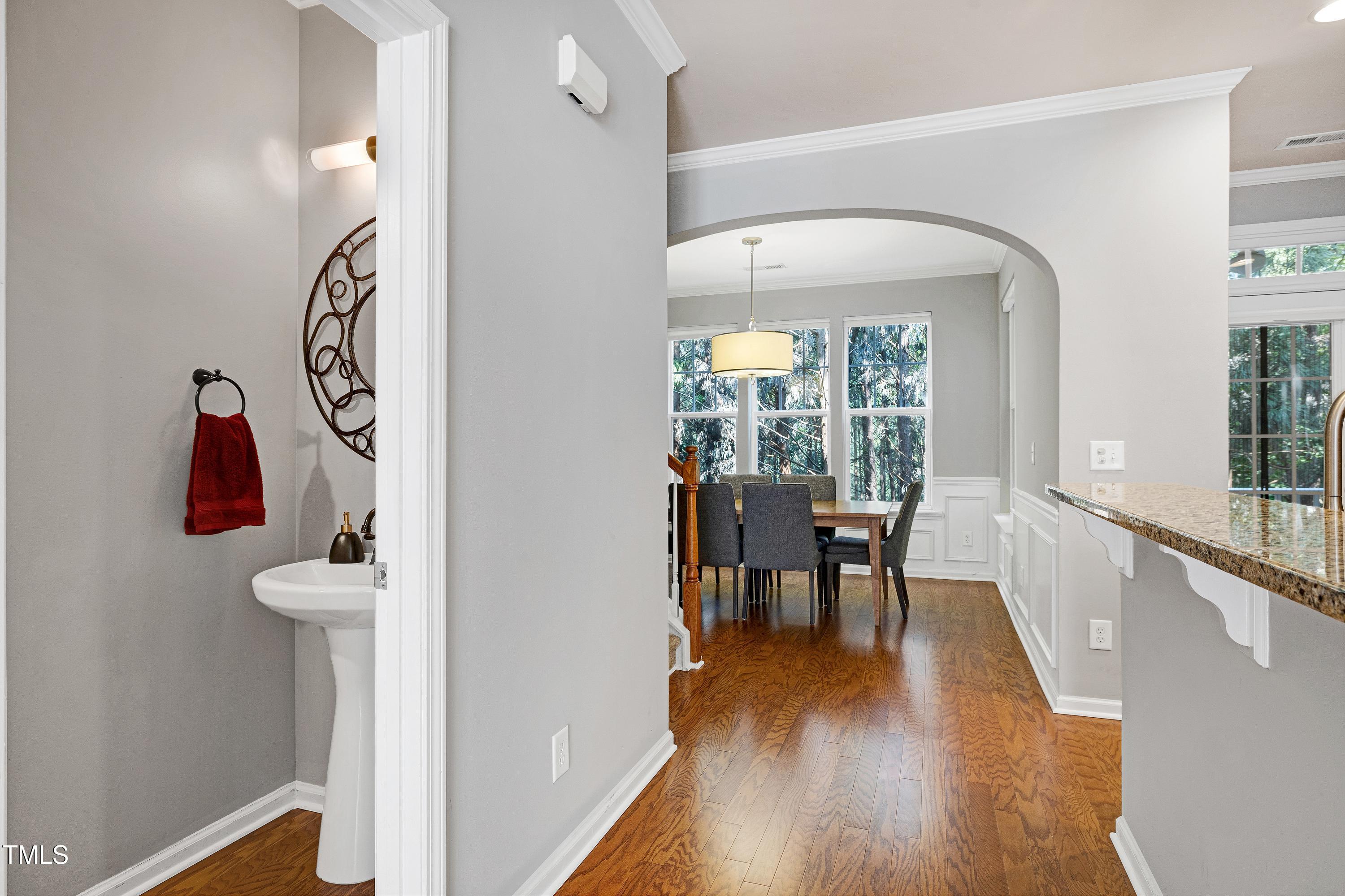 5809 Cameo Glass Way Raleigh, NC 27612 - Photo 10 of 43 Discreet powder room location
