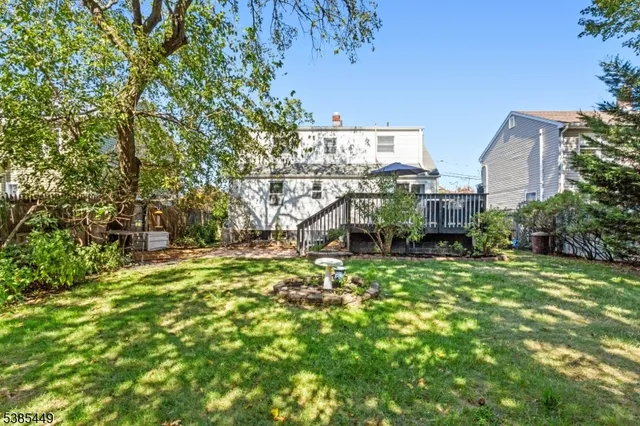 a view of backyard of house