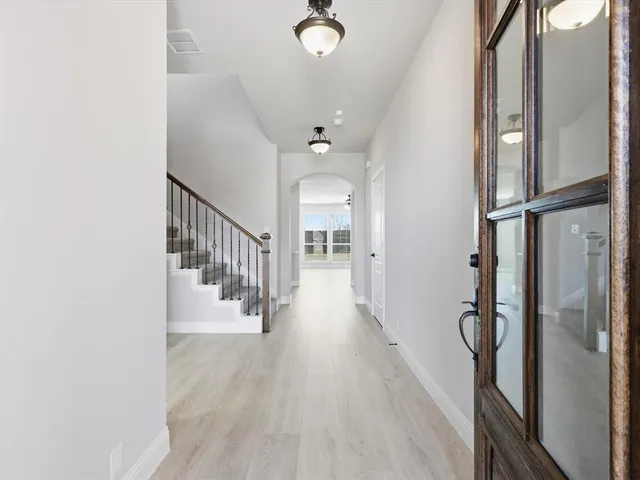 wooden floor in a gallery with wooden floor