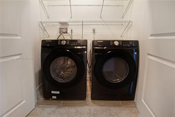 a view of a room that has a window in it