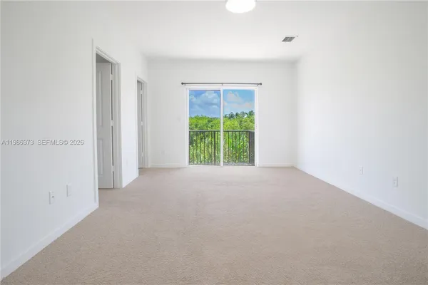 a view of an empty room