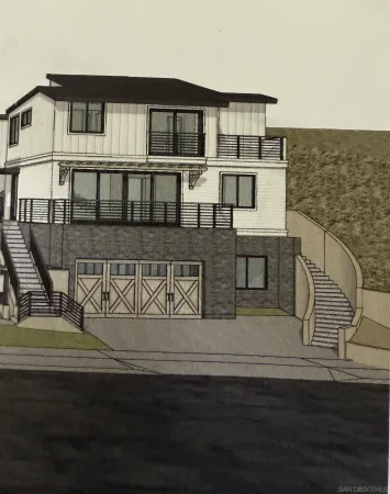 a view of a house with wooden deck
