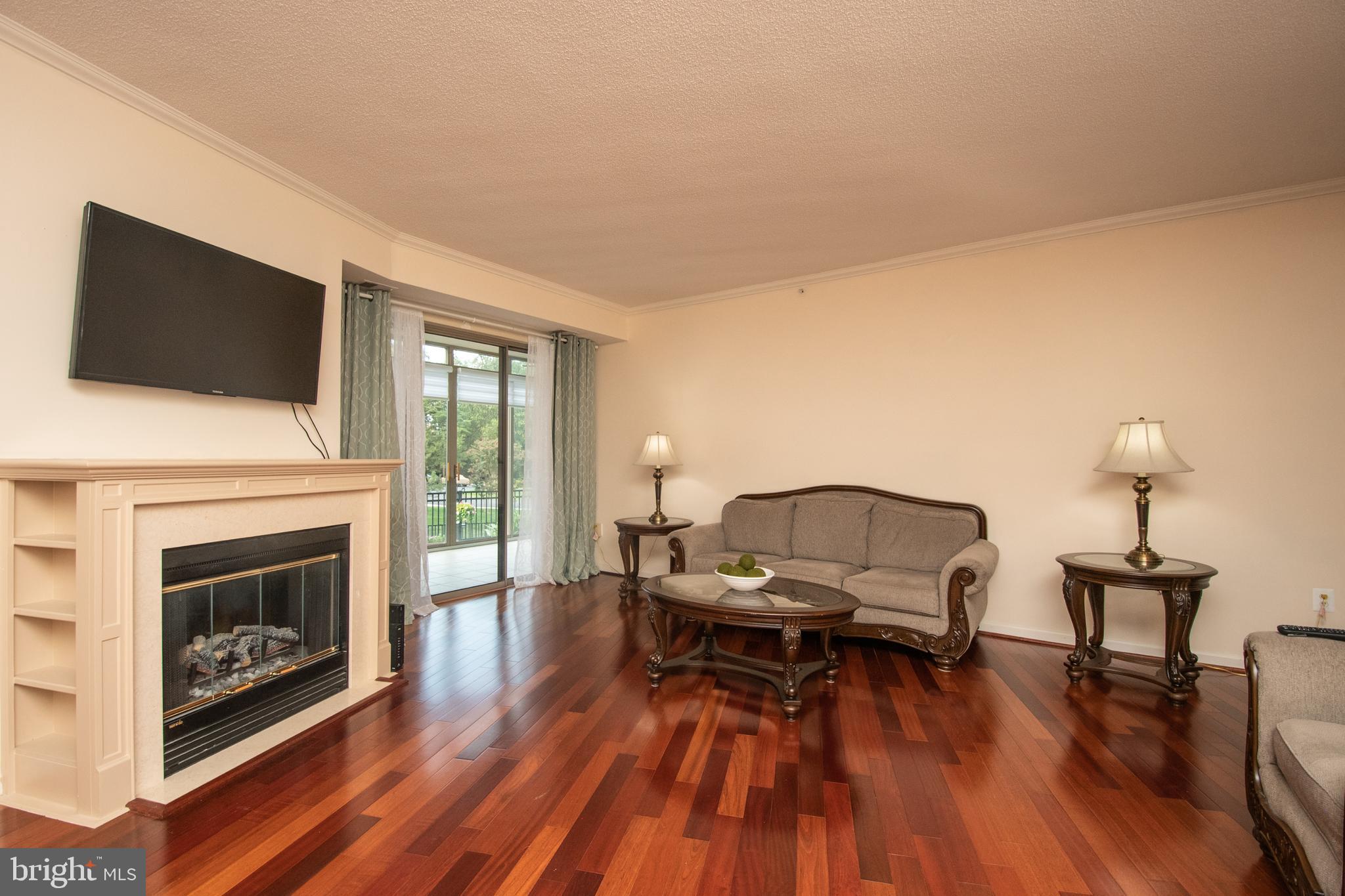 19365 Cypress Ridge Terrace, Unit 121 Leesburg, VA 20176 - Photo 8 of 31 Family room with electric fireplace