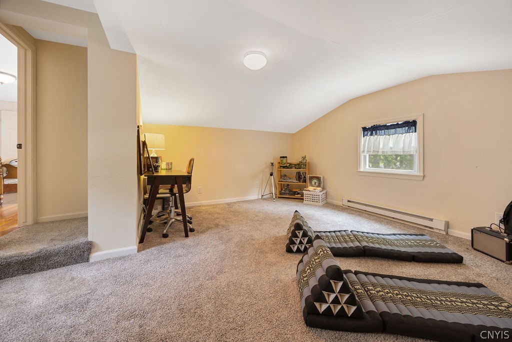 7942 Salt Springs Road Manlius, NY 13104 - Photo 39 of 50 Off the rear suite is a walk in attic space that the current owners discovered & finished into living space. It make an ideal retreat & complete privacy!