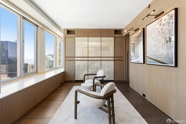 a front view of a building