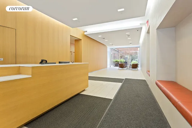 a view of a living room with furniture