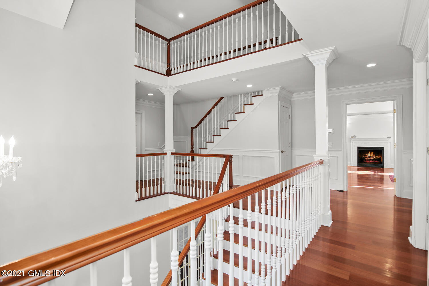39 Lockwood Lane Riverside, CT 06878 - Photo 42 of 85 a view of staircase with railing and white walls