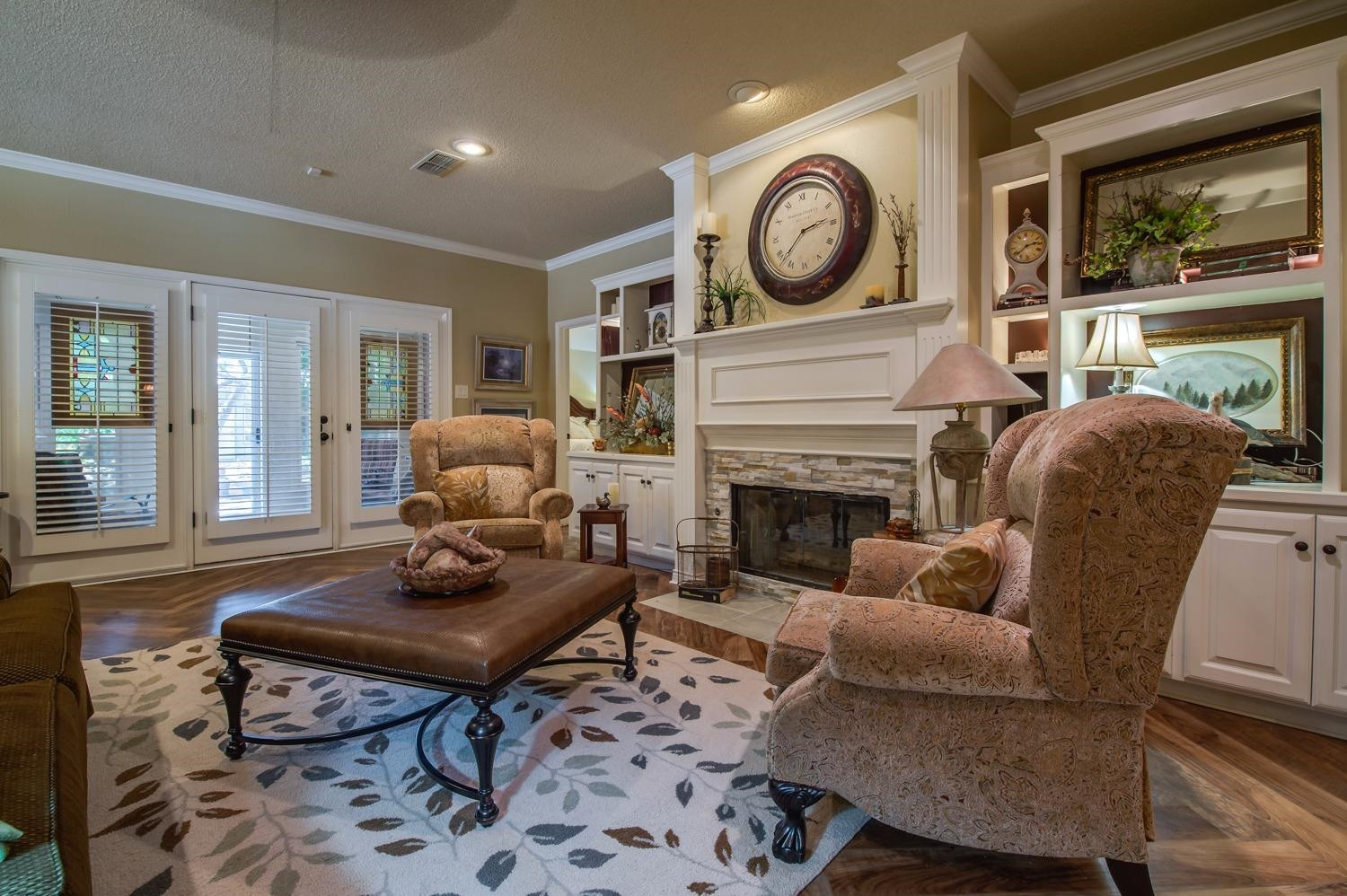 8404 Rochester Avenue Lubbock, TX 79424 - Photo 5 of 10 a living room with furniture a fireplace and a large window