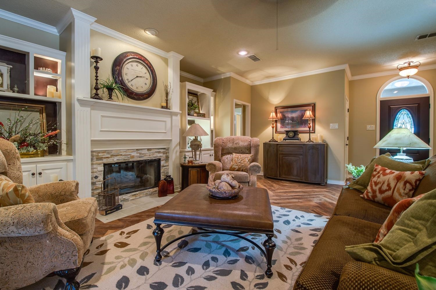 8404 Rochester Avenue Lubbock, TX 79424 - Photo 8 of 10 a living room with furniture and a fireplace