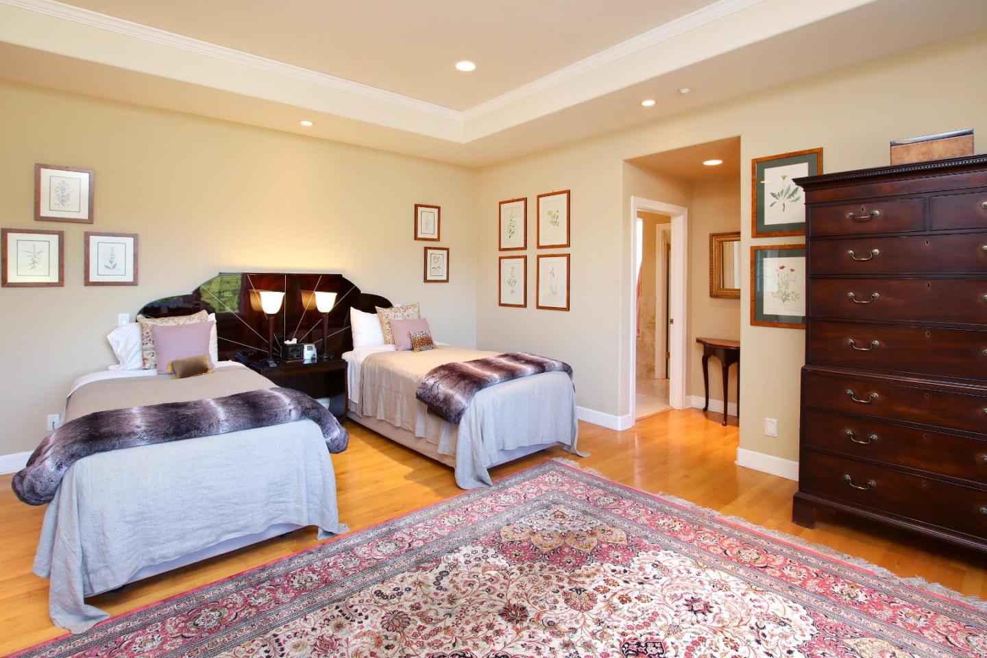 344 Los Robles Road Soquel, CA 95073 - Photo 33 of 76 a bedroom with a bed and a dresser