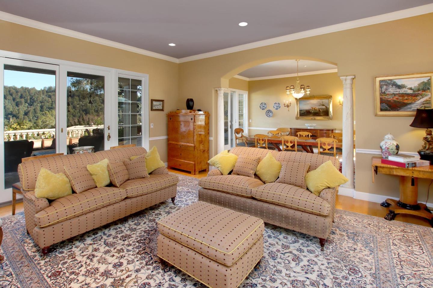 344 Los Robles Road Soquel, CA 95073 - Photo 10 of 76 a living room with furniture and a large window