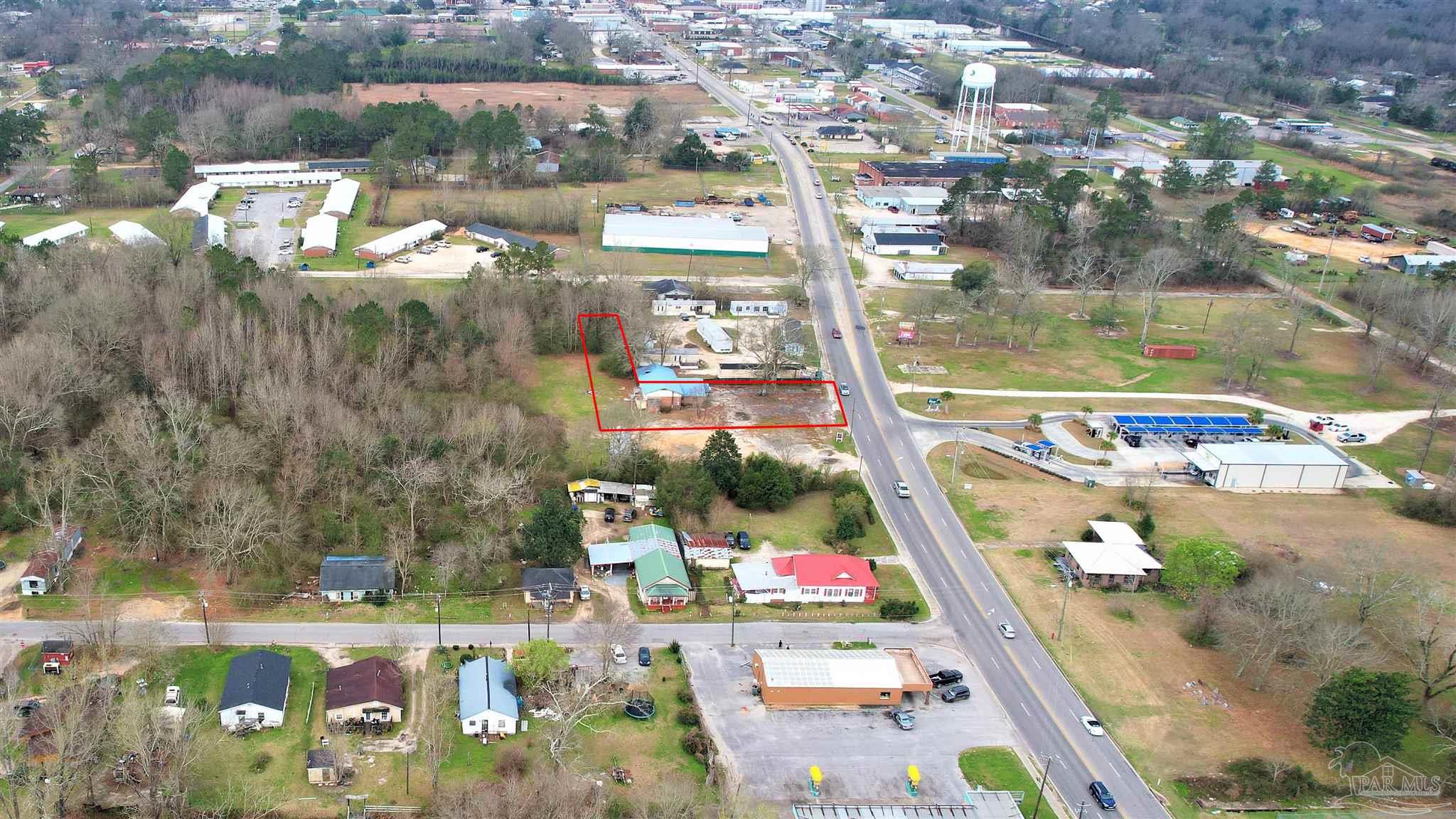 612 North Main Street Atmore, AL 36502 - Photo 3 of 12 an aerial view of a city