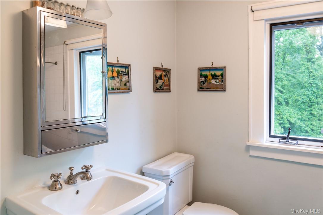 21 Woods Road Palisades, NY 10964 - Photo 25 of 47 a bathroom with a sink mirror and toilet