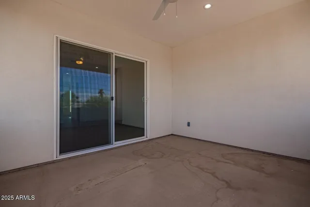 a view of a room with city view