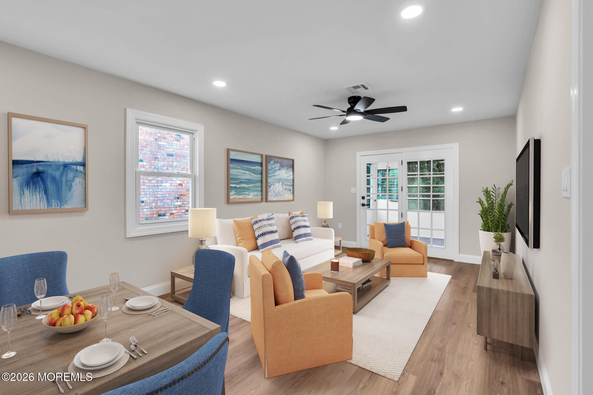 17 Meadowbrook Road Brick, NJ 08723 - Photo 11 of 36 a living room with furniture flat screen tv and a large window