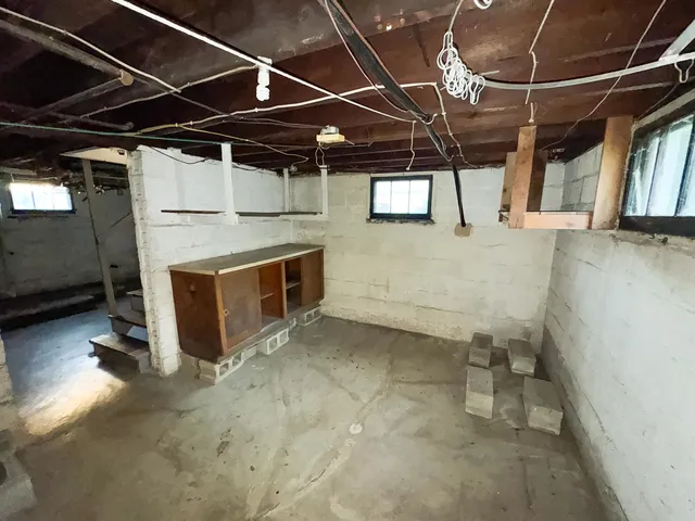 a view of a storage room