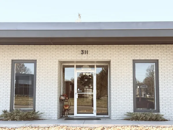 a view of a entryway of the house