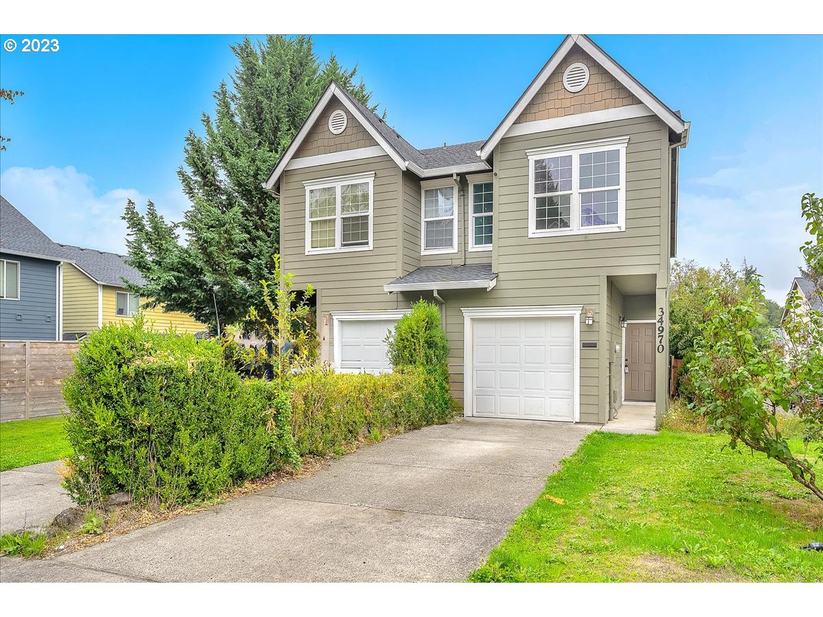 34970 Burt Road St. Helens, OR 97051 - Photo 3 of 33 a front view of a house with a yard