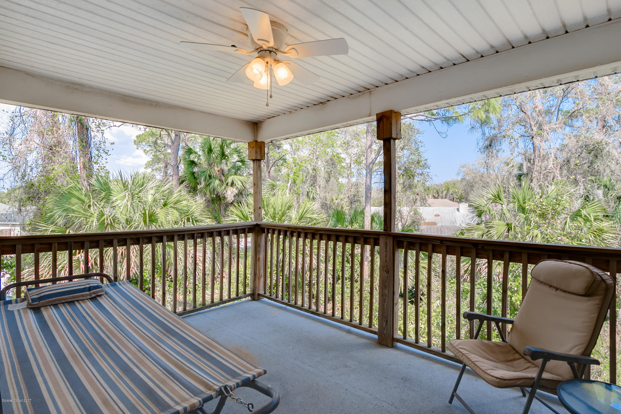 4670 Ashbury Road Cocoa, FL 32927 - Photo 22 of 29 a view of a two chairs in the balcony