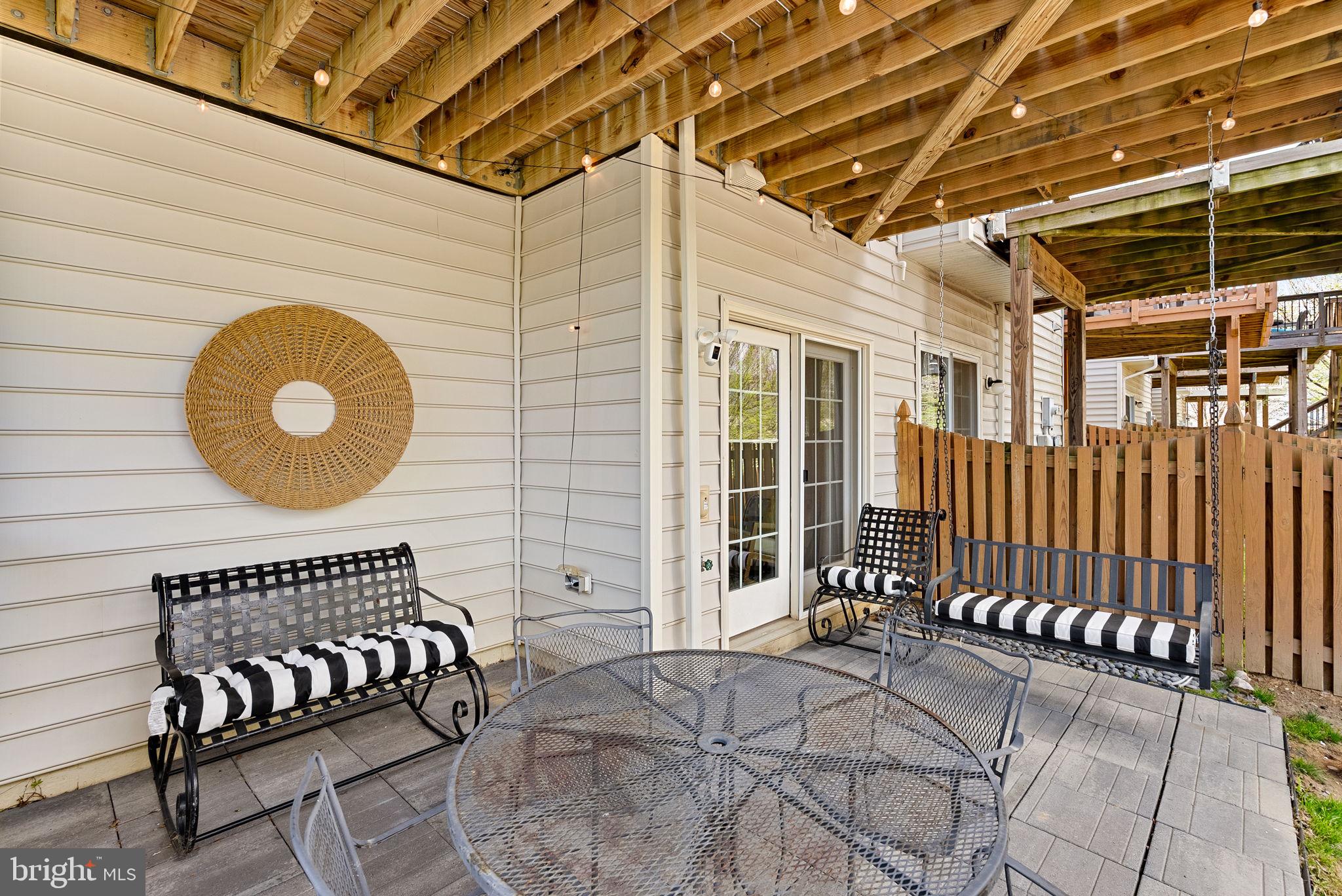 200 Croft Square Purcellville, VA 20132 - Photo 52 of 58 Large patio with swing