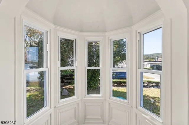 a view of a window in a room