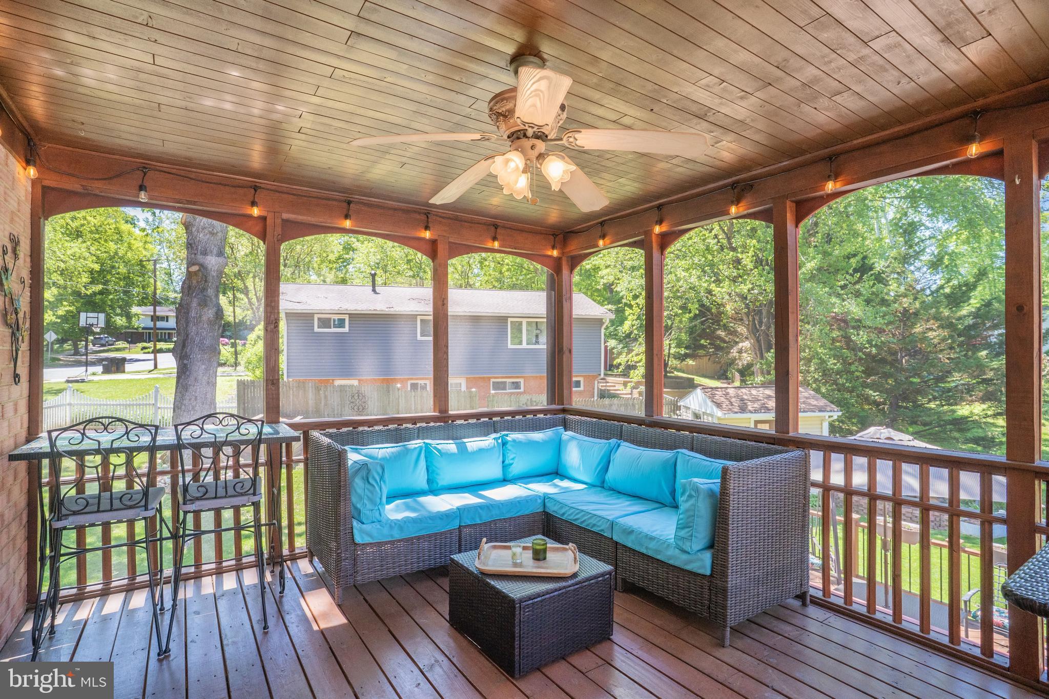 5300 Kings Park Drive Springfield, VA 22151 - Photo 13 of 62 Fabulous Screen Porch off Kitchen