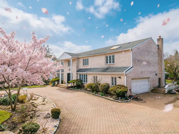 a city street lined with buildings and trees