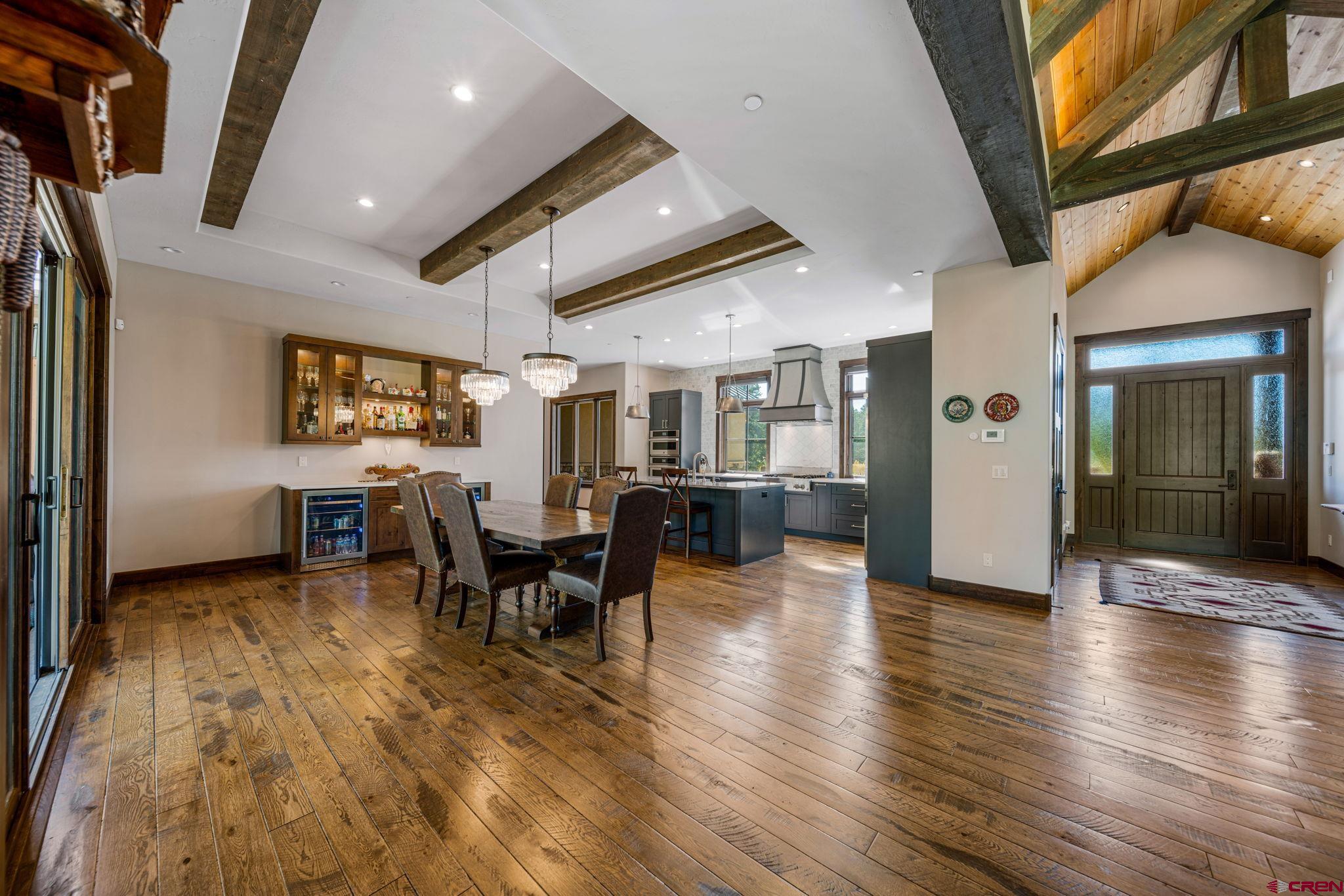 212 2 Dogs Trail Durango, CO 81301 - Photo 17 of 45 a lobby with furniture and wooden floor