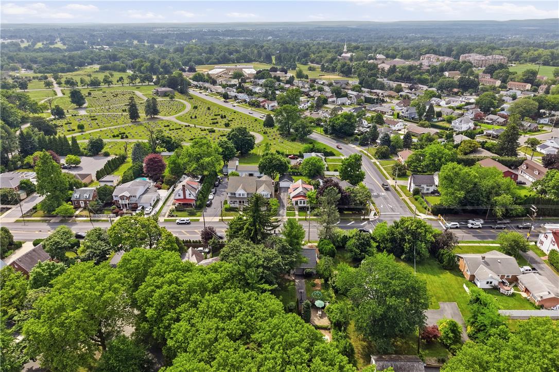 2014 Linden Street Bethlehem, PA 18017 - Photo 82 of 85 An aerial panorama reveals a peaceful neighborhood framed by verdant trees and well-kept streets.