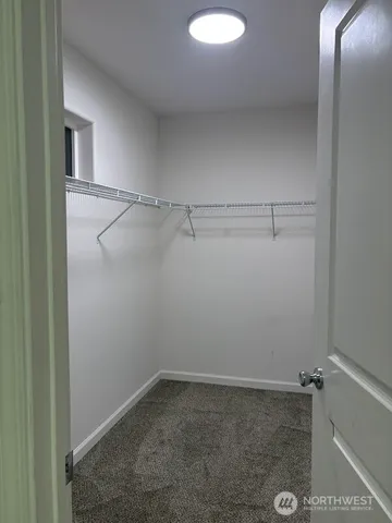 a view of a room with empty racks